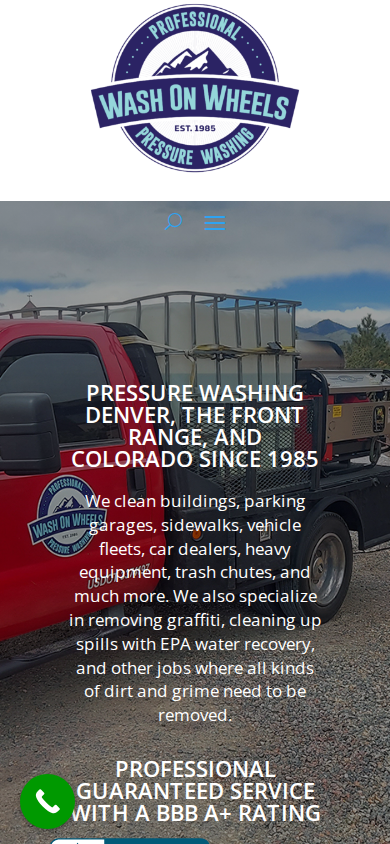Pressure washing work by Wash On Wheels